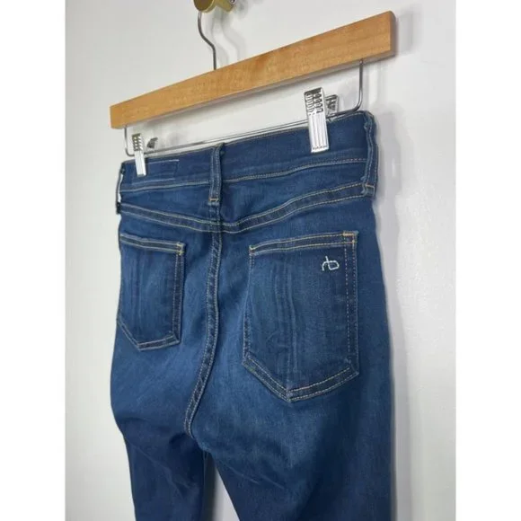 Rag & Bone High Rise Skinny Bedford Denim Jeans Women's Blue Size: 24 NWOT - Picture 6 of 11